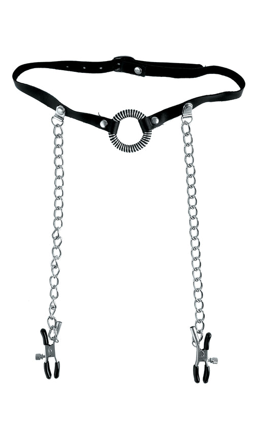 Fetish Fantasy Series Ltd. Ed. O-Ring Gag & Nipple Clamps